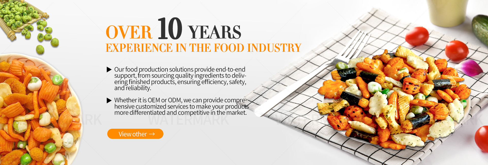 Quality Rice Cracker Snacks factory