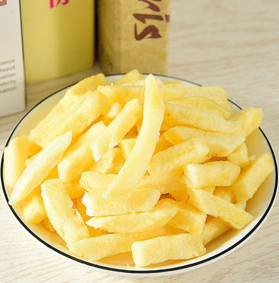 Hot Sale French Fries Dehydrated Dried Vegetables Vacuum Fried Crisp Potato Strips Snack