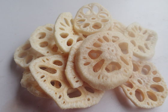 Wholesale Dried Vegetables Snacks Vacuum Fried Snacks Dried Lotus Root Chips