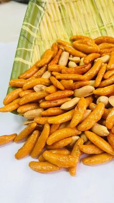 Caramel Color Japanese Rice Crackers Cooking Wine Peanut Rice Crackers