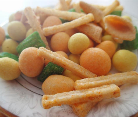 Good Tasty Best Price Chinese Rice Cracker Mix with Nuts Gluten Free Triangle crispy cracker snack
