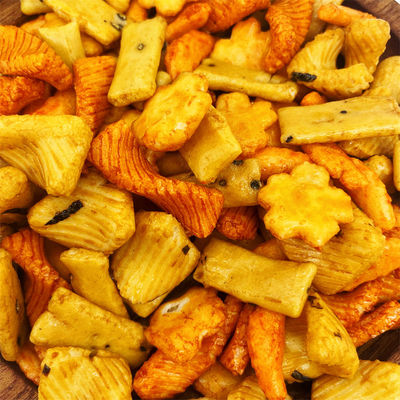 Gluten Free Japanese rice crackers exotic baked rice snack food low fat baked grain biscuit Korean party snack