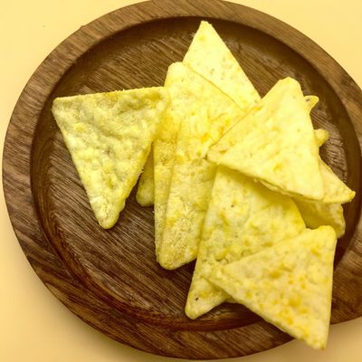 Crispy Triangle Corn Cracker Chips Gluten Free Oven Baked