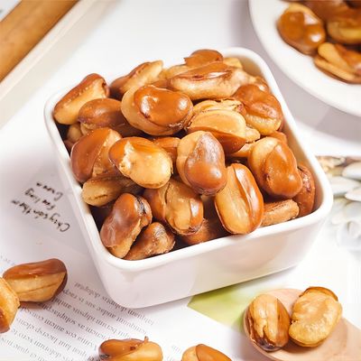 Ready To Eat Roasted Fava Beans Nut Snacks Store At Room Temperature