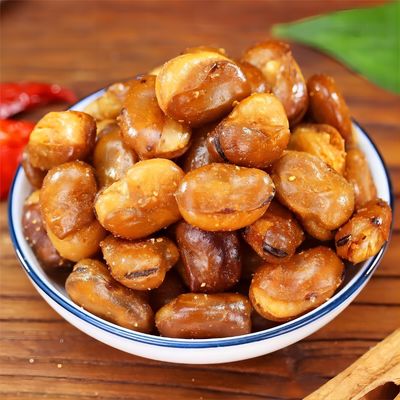 Ready To Eat Roasted Fava Beans Nut Snacks Store At Room Temperature