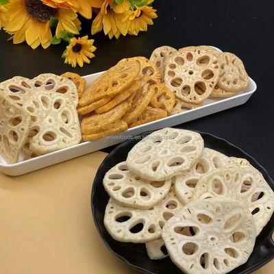 Dive into Gourmet Bliss with Vacuum Fried Lotus Root Crispy Snack Savory Flavor