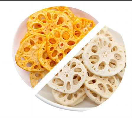 Dive into Gourmet Bliss with Vacuum Fried Lotus Root Crispy Snack Savory Flavor