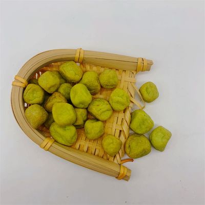 Unique and Trendy Plum Shaped Peanuts - Bold Wasabi and Spicy Flavors, Crunchy Texture