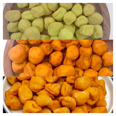 Party Snack Delicious Wasabi and Spicy Kick Plum Shaped PEANUTS with Salty Taste
