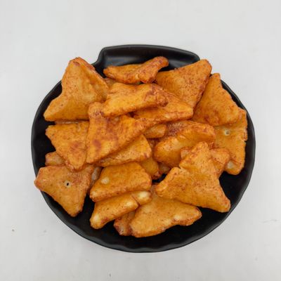 12 Months Shelf Life Fried Rice Crackers BRC Certification Stored In Cool And Dry Place