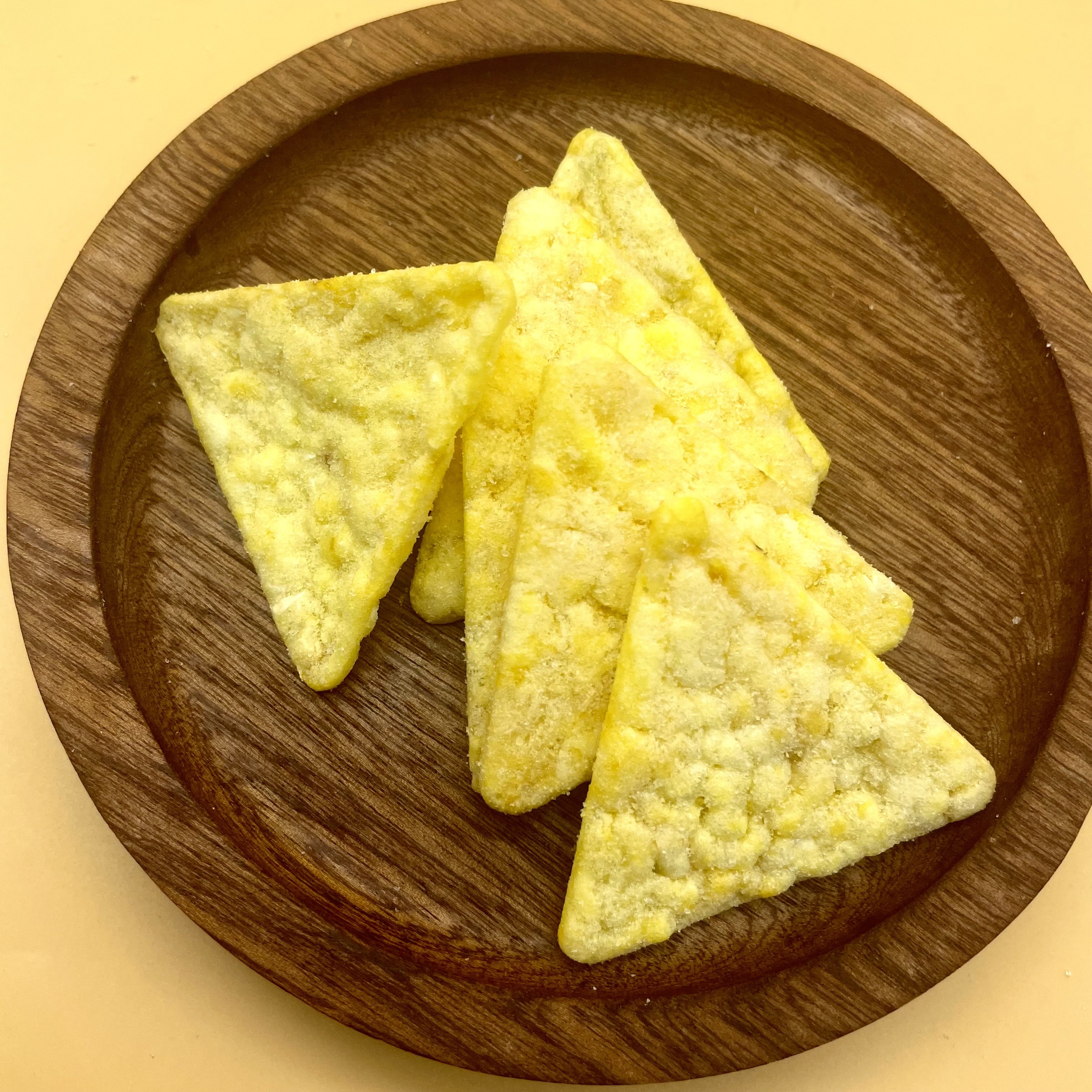 Triangular Corn Triangle Corn Cracker Chips Gluten Free Bursting with Natural Corn Taste