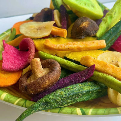 Vacuümfried vegetables & de Vruchten ontwaterden Gemengd Gedroogd fruit Plantaardig Chips Snacks