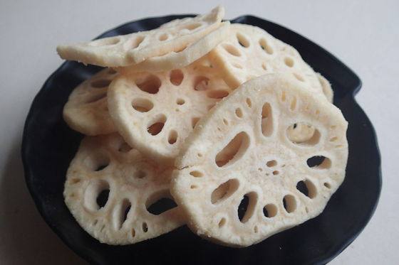 Lotus root chips healthy snack dried fruit dehydrated vegetables