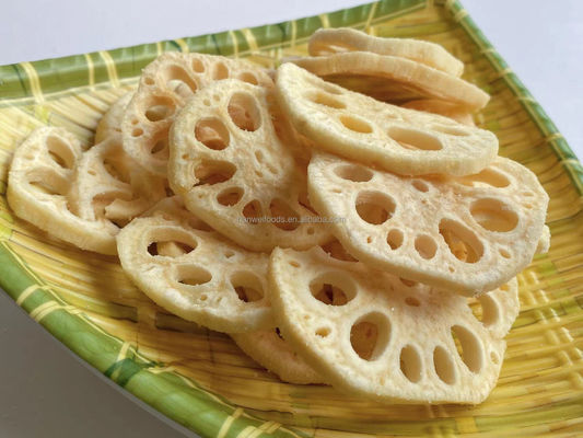 Salt lotus root crisp lotus root crisp fried dehydrated vegetables dried lotus root chips