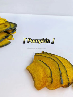 Pumpkin Chips Dried Fruits Vegetables Vacuum Fried Tasty Vegetable Snacks