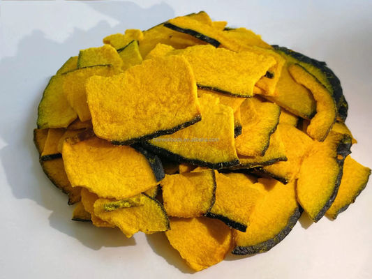 Pumpkin Chips Dried Fruits Vegetables Vacuum Fried Tasty Vegetable Snacks