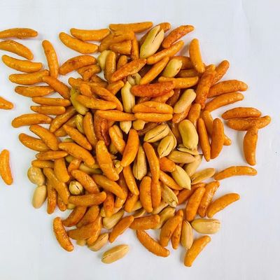 Caramel Color Japanese Rice Crackers Cooking Wine Peanut Rice Crackers