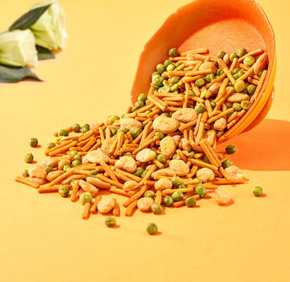 Semi Soft Green Pea Snack Palm Oil Refreshing Fruit And Nut Mix