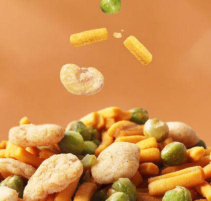 Semi Soft Green Pea Snack Palm Oil Refreshing Fruit And Nut Mix