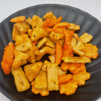 Gluten Free Japanese rice crackers exotic baked rice snack food low fat baked grain biscuit Korean party snack