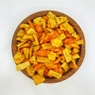 Gluten Free Japanese rice crackers exotic baked rice snack food low fat baked grain biscuit Korean party snack