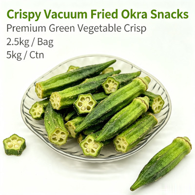 Buen precio Snacks de Okra Crujientes al Vacío con Bajo Contenido de Aceite y Vaina Entera para un Snack Saludable en línea