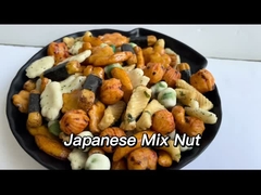 Biscoitos misturados do arroz do estilo japonês dos petiscos do OEM com as ervilhas salgadas rolo da alga