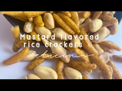 Crescent Shape Rice Crackers Japanese Puffed Grain Snacks Wasabi Seaweed Rice Cracker