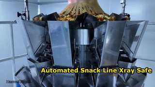 Automated Production Line for Mixed Rice Crackers & Peanut Snacks with X-Ray Safety