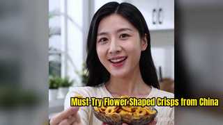 Crispy Flower Snack Tasting Review | Light Non-Greasy Office Snack